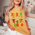 Fiesta Squad Cinco De Mayo 2024 Mexican Party Women Women's Oversized Comfort T-Shirt Mustard