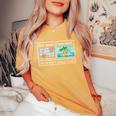 First Speech Then Beach I Am Earning A Summer Break Teacher Women's Oversized Comfort T-Shirt Mustard