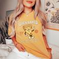 420 Retro Pizza Graphic Cute Chill Weed Women's Oversized Comfort T-Shirt Mustard