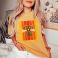 I Found This Humerus Dog Vintage Science Skeleton Bone Women's Oversized Comfort T-Shirt Mustard