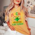 Nacho Average Flight Surgeon Mexican Cactus Women's Oversized Comfort T-Shirt Mustard