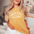 Pregnancy For Feed Me Pickles Glowing Women's Oversized Comfort T-Shirt Mustard