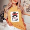 Strawberry Festival Fruit Lover & Girls Cute Mom Women's Oversized Comfort T-Shirt Mustard