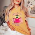 Who's That Wonderful Girl Could She Be Any Cuter Cute Women's Oversized Comfort T-Shirt Mustard