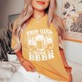 This Girl Needs A Beer Drinking Beer Women's Oversized Comfort T-Shirt Mustard