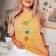 Hose Bee Lion Cute Women's Oversized Comfort T-Shirt Mustard