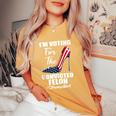 I'm Voting For The Convicted Felon Pro Trump 2024 Girl Women's Oversized Comfort T-Shirt Mustard