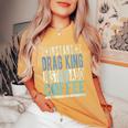 Instant Drag King Just Add Coffee Women's Oversized Comfort T-Shirt Mustard