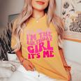 Its Me Hi Im The Birthday Girl Its Me Birthday Girl Women's Oversized Comfort T-Shirt Mustard