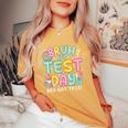 It’S Test Day Rock The School Test Day Teacher Apparel Women's Oversized Comfort T-Shirt Mustard