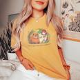 Just A Girl Who Loves Capybaras Women's Oversized Comfort T-Shirt Mustard