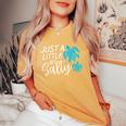 Just A Little Bit Salty Hawaiian Sea Turtle Women's Oversized Comfort T-Shirt Mustard