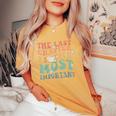 The Last Chapter Is The Most Important Hospice Nurse Women's Oversized Comfort T-Shirt Mustard