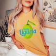 Liguria Retro Olive Italy Vintage Souvenir Women's Oversized Comfort T-Shirt Mustard