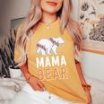Mama Bear Mom S For Softball Game Women's Oversized Comfort T-Shirt Mustard