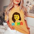 Mama Master Builder Building Bricks Blocks Matching Family Women's Oversized Comfort T-Shirt Mustard