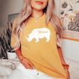 Mama Rhino Animal Father Mother Day Cute Son Daughter Women's Oversized Comfort T-Shirt Mustard