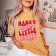 Mama's Expensive Little Bestie Mama Life Women's Oversized Comfort T-Shirt Mustard