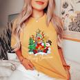 Merry Christmas Gnome Plaid Family Christmas For Men Women's Oversized Comfort T-Shirt Mustard
