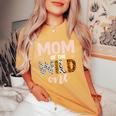 Mom And Dad Of The Wild One Birthday Girl Family Party Decor Women's Oversized Comfort T-Shirt Mustard