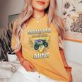 Monster Truck Aunt Retro Vintage Monster Truck Women's Oversized Comfort T-Shirt Mustard