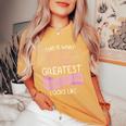 Mother In Law From Daughter In Law World Greatest Women's Oversized Comfort T-Shirt Mustard
