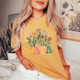 New Yaya Wildflower First Birthday & Baby Shower Women's Oversized Comfort T-Shirt Mustard