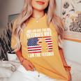 I Am Not The Veterans Wife I Am The Female Veteran Women's Oversized Comfort T-Shirt Mustard
