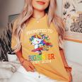 Promoted To Big Sister Est 2024 Unicorn Women's Oversized Comfort T-Shirt Mustard