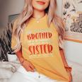 Proud Brother Of Wonderful Awesome Sister Bro Family Boy Women's Oversized Comfort T-Shirt Mustard
