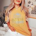 Proud Mom Of A Class Of 2024 Graduate Senior 2024 Graduation Women's Oversized Comfort T-Shirt Mustard