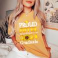 Proud Sister Of A Class Of 2024 Graduate Sunflower Women's Oversized Comfort T-Shirt Mustard