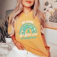 Ptsd Awareness In June We Wear Teal Men Women's Oversized Comfort T-Shirt Mustard