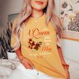 A Queen Was Born In May Girls Batterfly May Birthday Women's Oversized Comfort T-Shirt Mustard