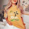He Is Risen Bible Verse Floral Easter Is About Jesus Women's Oversized Comfort T-Shirt Mustard