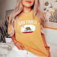 San Pablo Ca California Flag Vintage Usa Sports Women Women's Oversized Comfort T-Shirt Mustard