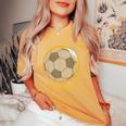 Soccer Lover Player Total Solar Eclipse Outfit Women's Oversized Comfort T-Shirt Mustard