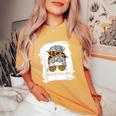 Somebody Feral Aunt Auntie Women's Oversized Comfort T-Shirt Mustard