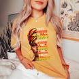 I Am The Storm Junenth Black History Month African Women Women's Oversized Comfort T-Shirt Mustard