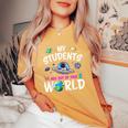 My Students Are Out Of This World Science Teacher Women's Oversized Comfort T-Shirt Mustard