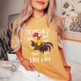 Teacher Life Got Me Feeling Like Hei Hei Crazy Teacher Women's Oversized Comfort T-Shirt Mustard