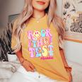 Testing Day Teacher Student Motivational Rock The Test Women's Oversized Comfort T-Shirt Mustard