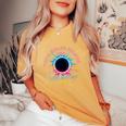 Total Solar Eclipse Burlington For 2024 Souvenir Women's Oversized Comfort T-Shirt Mustard