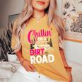 Utv Girls Chillin On Dirt Road Sxs Side By Side Women's Oversized Comfort T-Shirt Mustard