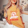 Vintage Howdy Bitches Rodeo Western Country Southern Cowgirl Women's Oversized Comfort T-Shirt Mustard