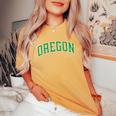 Vintage Oregon Oregon Retro Green Women's Oversized Comfort T-Shirt Mustard