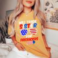 Will Trade Sister For Firecrackers 4Th Of July Women's Oversized Comfort T-Shirt Mustard
