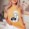 Anime Waifu Hentai Anime Lover Anime Girl Japanese Aesthetic Women's Oversized Comfort T-Shirt Yam