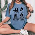 90’S Mom Vibes Vintage Cool Mom Trendy Mother's Day Women's Oversized Comfort T-Shirt Blue Jean