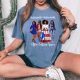 Afro Puerto Rican Pride American Puerto Rico Latina Women's Oversized Comfort T-Shirt Blue Jean